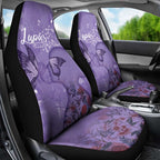 Lupus Cannot Stop Me Australia Floral Car Seat Cover Purple Ribbon