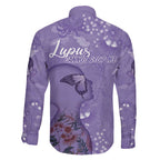Lupus Cannot Stop Me Australia Floral Family Matching Mermaid Dress and Hawaiian Shirt Purple Ribbon