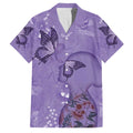 Lupus Cannot Stop Me Australia Floral Family Matching Puletasi and Hawaiian Shirt Purple Ribbon