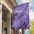 Lupus Cannot Stop Me Australia Floral Garden Flag Purple Ribbon
