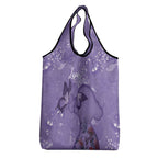 Lupus Cannot Stop Me Australia Floral Grocery Bag Purple Ribbon
