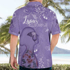 Lupus Cannot Stop Me Australia Floral Hawaiian Shirt Purple Ribbon