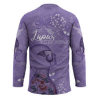 Lupus Cannot Stop Me Australia Floral Hockey Jersey Purple Ribbon