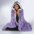 Lupus Cannot Stop Me Australia Floral Hooded Blanket Purple Ribbon