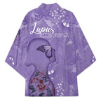 Lupus Cannot Stop Me Australia Floral Kimono Purple Ribbon
