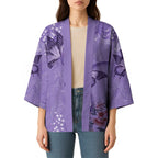 Lupus Cannot Stop Me Australia Floral Kimono Purple Ribbon