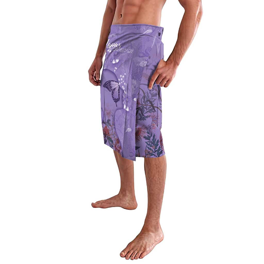 Lupus Cannot Stop Me Australia Floral Lavalava Purple Ribbon