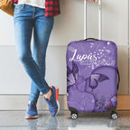 Lupus Cannot Stop Me Australia Floral Luggage Cover Purple Ribbon