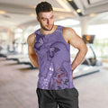Lupus Cannot Stop Me Australia Floral Men Tank Top Purple Ribbon