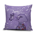 Lupus Cannot Stop Me Australia Floral Pillow Cover Purple Ribbon
