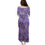 Lupus Cannot Stop Me Australia Floral Puletasi Purple Ribbon