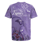 Lupus Cannot Stop Me Australia Floral Rugby Jersey Purple Ribbon