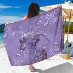 Lupus Cannot Stop Me Australia Floral Sarong Purple Ribbon