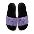 Lupus Cannot Stop Me Australia Floral Slide Sandals Purple Ribbon