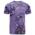 Lupus Cannot Stop Me Australia Floral T Shirt Purple Ribbon