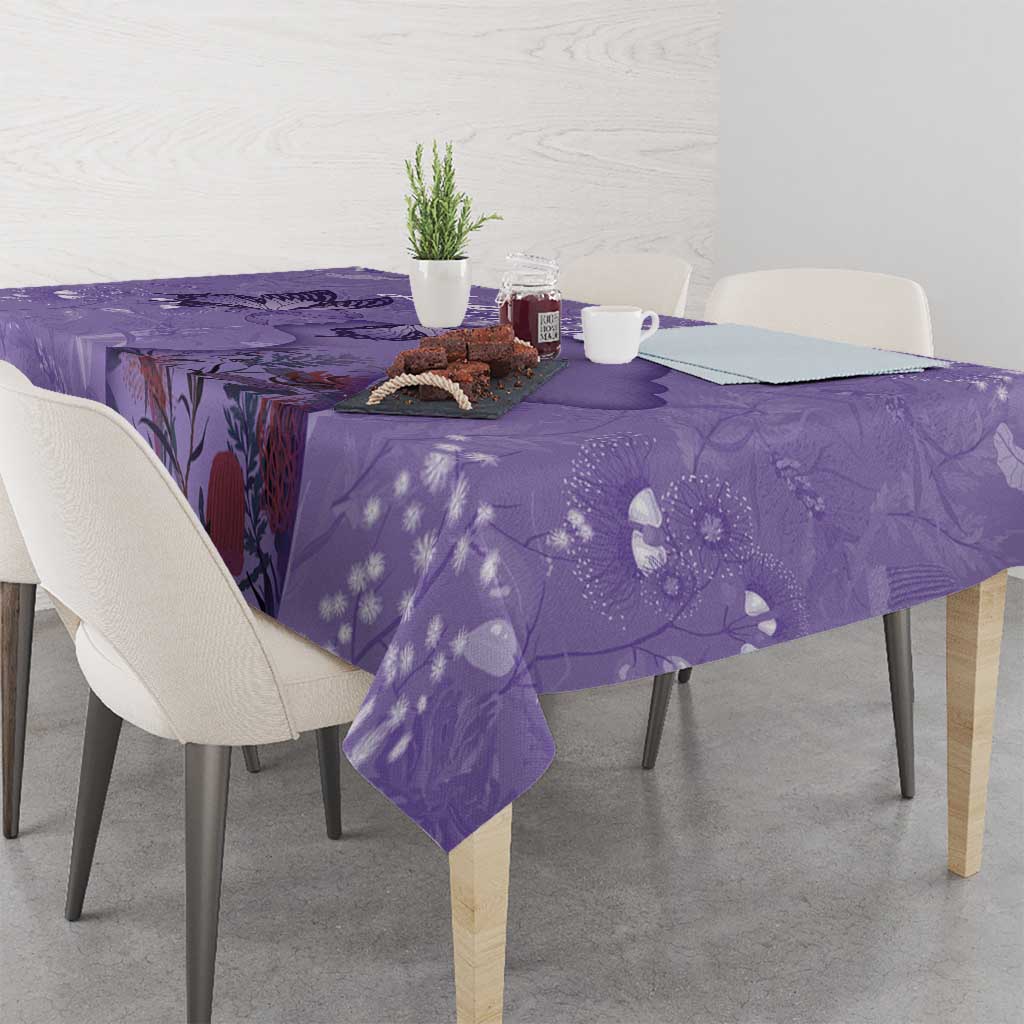 Lupus Cannot Stop Me Australia Floral Tablecloth Purple Ribbon