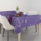 Lupus Cannot Stop Me Australia Floral Tablecloth Purple Ribbon