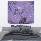Lupus Cannot Stop Me Australia Floral Tapestry Purple Ribbon
