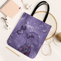 Lupus Cannot Stop Me Australia Floral Tote Bag Purple Ribbon