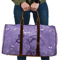 Lupus Cannot Stop Me Australia Floral Travel Bag Purple Ribbon