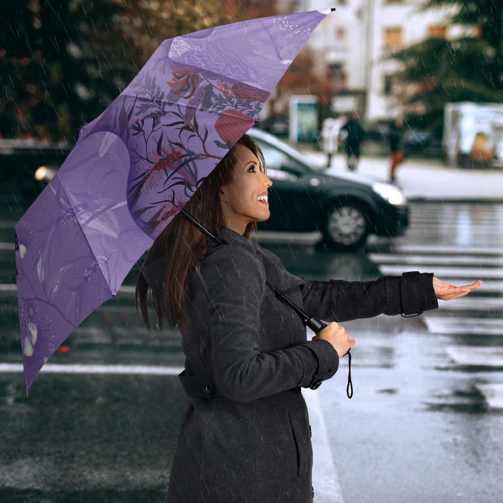Lupus Cannot Stop Me Australia Floral Umbrella Purple Ribbon