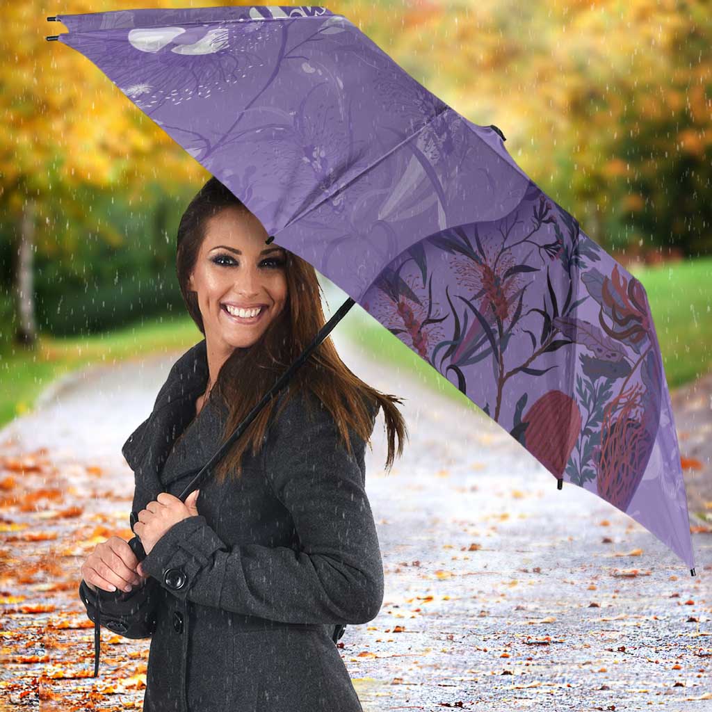 Lupus Cannot Stop Me Australia Floral Umbrella Purple Ribbon