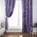 Lupus Cannot Stop Me Australia Floral Window Curtain Purple Ribbon