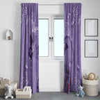 Lupus Cannot Stop Me Australia Floral Window Curtain Purple Ribbon