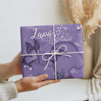 Lupus Cannot Stop Me Australia Floral Wrapping Paper Purple Ribbon