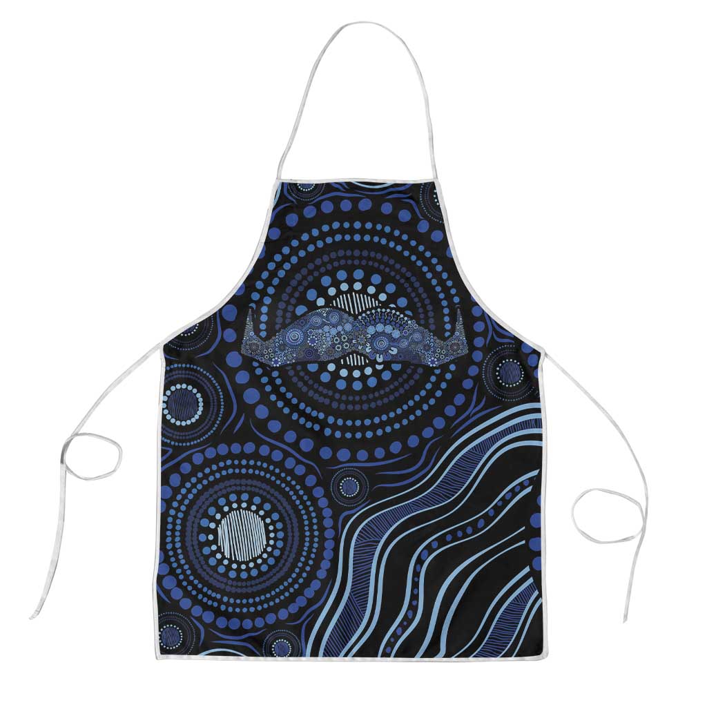 Australia Indigenous Apron Aboriginal Mustache - Aussie Hoodie