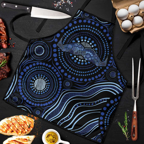 Australia Indigenous Apron Aboriginal Mustache - Aussie Hoodie