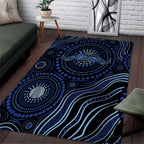 Australia Indigenous Area Rug Aboriginal Mustache - Aussie Hoodie
