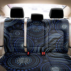 Australia Indigenous Back Car Seat Cover Aboriginal Mustache - Aussie Hoodie