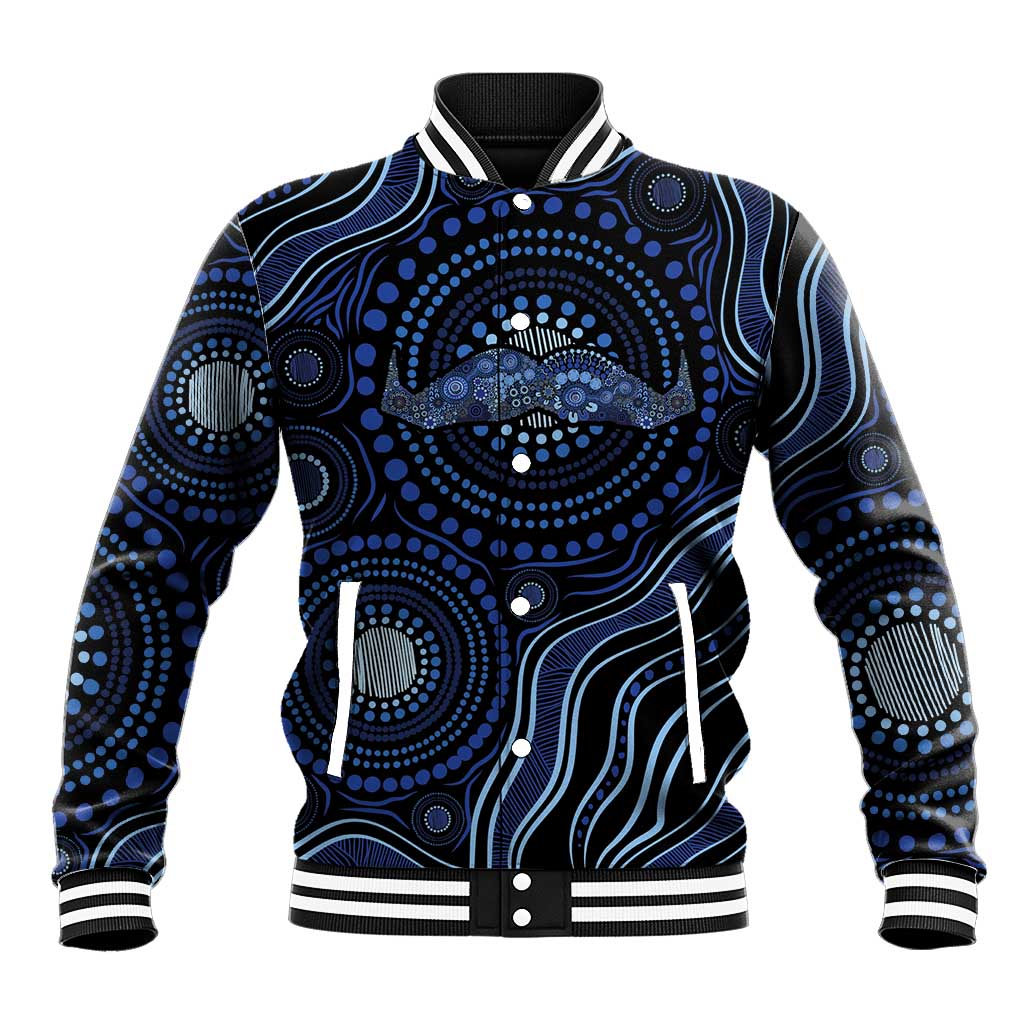Australia Indigenous Baseball Jacket Aboriginal Mustache - Aussie Hoodie