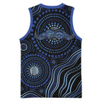 Australia Indigenous Basketball Jersey Aboriginal Mustache - Aussie Hoodie