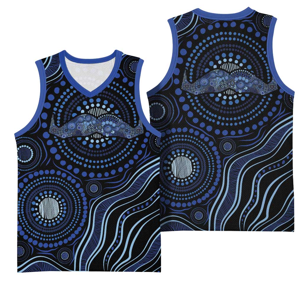 Australia Indigenous Basketball Jersey Aboriginal Mustache - Aussie Hoodie