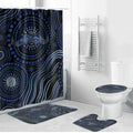 Australia Indigenous Bathroom Set Aboriginal Mustache - Aussie Hoodie