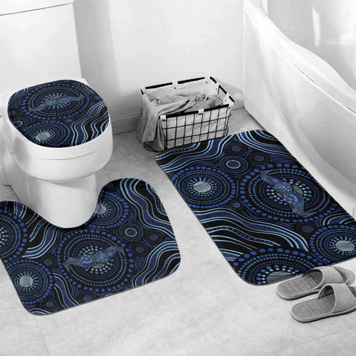 Australia Indigenous Bathroom Set Aboriginal Mustache - Aussie Hoodie