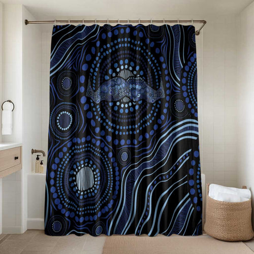Australia Indigenous Bathroom Set Aboriginal Mustache - Aussie Hoodie