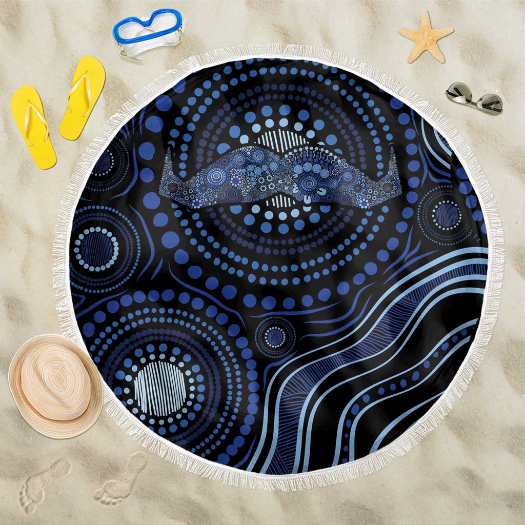 Australia Indigenous Beach Blanket Aboriginal Mustache - Aussie Hoodie