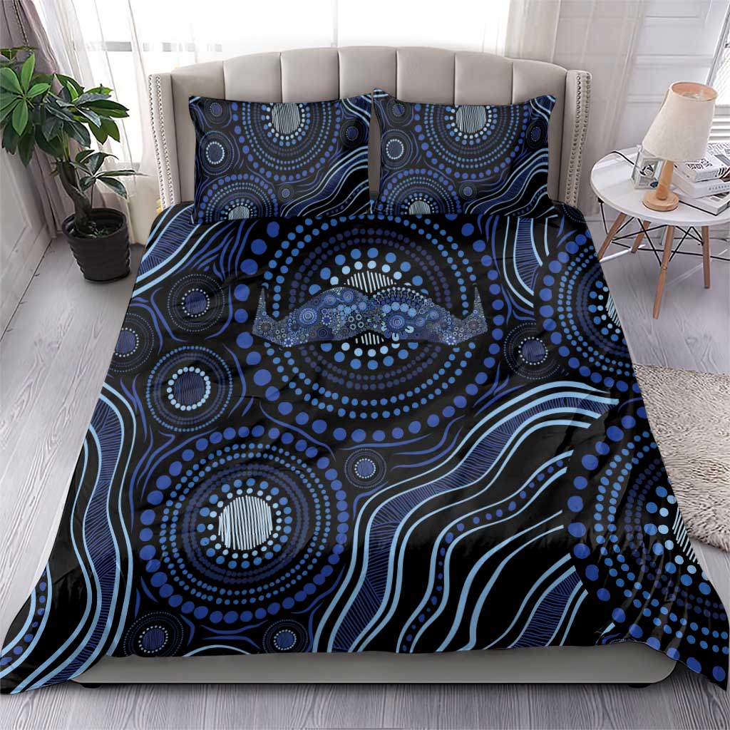 Australia Indigenous Bedding Set Aboriginal Mustache - Aussie Hoodie