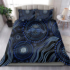 Australia Indigenous Bedding Set Aboriginal Mustache - Aussie Hoodie