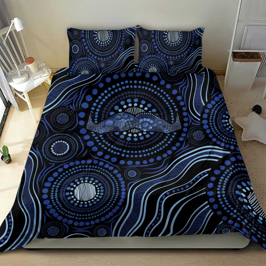 Australia Indigenous Bedding Set Aboriginal Mustache - Aussie Hoodie