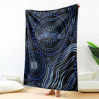 Australia Indigenous Blanket Aboriginal Mustache - Aussie Hoodie