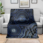 Australia Indigenous Blanket Aboriginal Mustache - Aussie Hoodie