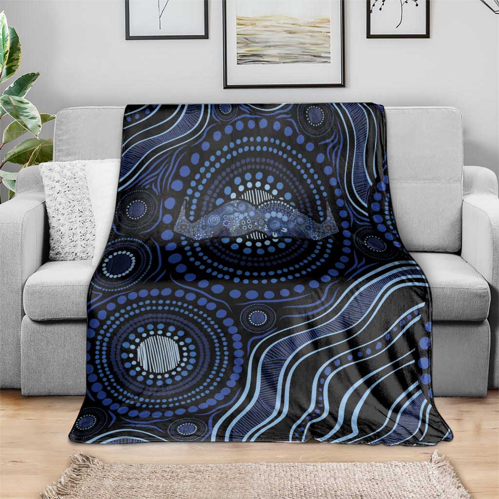 Australia Indigenous Blanket Aboriginal Mustache - Aussie Hoodie