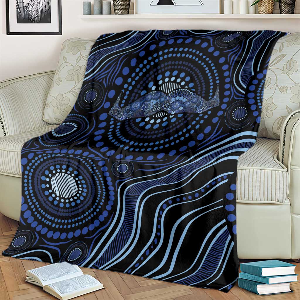 Australia Indigenous Blanket Aboriginal Mustache - Aussie Hoodie
