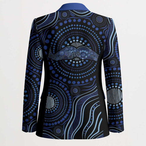 Australia Indigenous Blazer Aboriginal Mustache - Aussie Hoodie