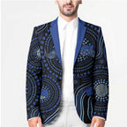 Australia Indigenous Blazer Aboriginal Mustache - Aussie Hoodie