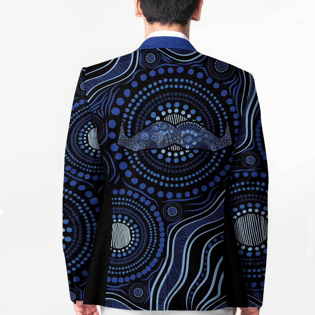 Australia Indigenous Blazer Aboriginal Mustache - Aussie Hoodie